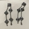 [Eternal Jewelry]CLOVER 5 MOTIF BLACK BRACELET