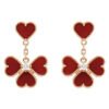 [Eternal Jewelry]SWEET CLOVER CARNELIAN EARRINGS