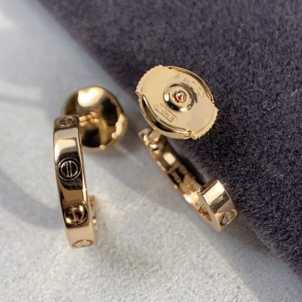 [Eternal Jewelry]LOVE EARRINGS 2.65MM PINK GOLD
