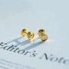 [Eternal Jewelry]LOVE EARRINGS GOLD 10MM
