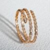 [Eternal Jewelry]SERPENTI BRACELET PINK GOLD DIAMOND DOUBLE ROW