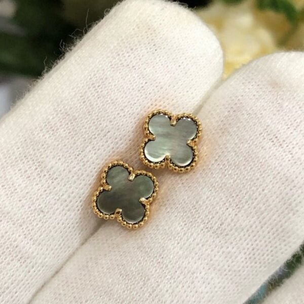 [Eternal Jewelry]CLOVER MINI GOLD EARRINGS