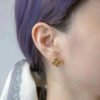 [Eternal Jewelry]CLOVER MEDIUM 1 MOTIFS LASER EARRINGS