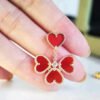 [Eternal Jewelry]SWEET CLOVER CARNELIAN EARRINGS