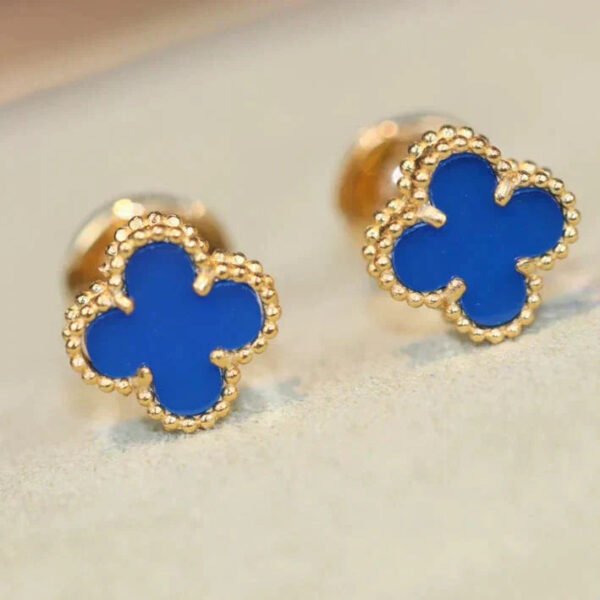 [Eternal Jewelry]CLOVER MINI 9.5MM TURQUOISE EARRINGS