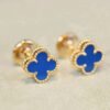 [Eternal Jewelry]CLOVER MINI 9.5MM TURQUOISE EARRINGS