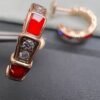 [Eternal Jewelry]SERPENTI CARNELIAN PINK GOLD EARRINGS