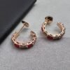 [Eternal Jewelry]SERPENTI CARNELIAN PINK GOLD EARRINGS