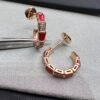 [Eternal Jewelry]SERPENTI CARNELIAN PINK GOLD EARRINGS