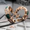 [Eternal Jewelry]SERPENTI MALACHITE PINK GOLD EARRINGS