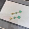 [Eternal Jewelry]CLOVER MALACHITE 3 MOTIFS GOLD