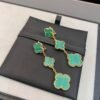 [Eternal Jewelry]CLOVER MALACHITE 3 MOTIFS GOLD