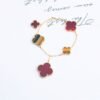 [Eternal Jewelry]CLOVER BRACELET 5 MOTIFS CARNELIAN TIGER EYE