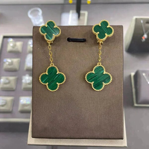 [Eternal Jewelry]CLOVER 2 MOTIFS  EARRINGS (MULTIPLE CHOICESC