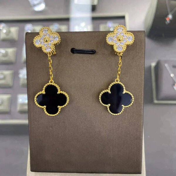 [Eternal Jewelry]CLOVER  2 MOTIFS  DIAMOND  EARRINGS (MULTIPLE CHOICES?¡ä