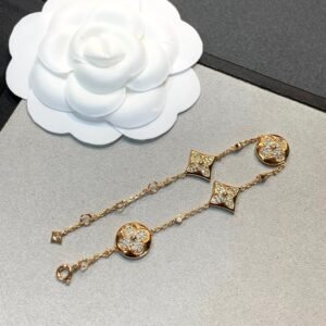[Eternal Jewelry]STAR AND SUN 4 MOTIFS GOLD DIAMONDS BRACELET