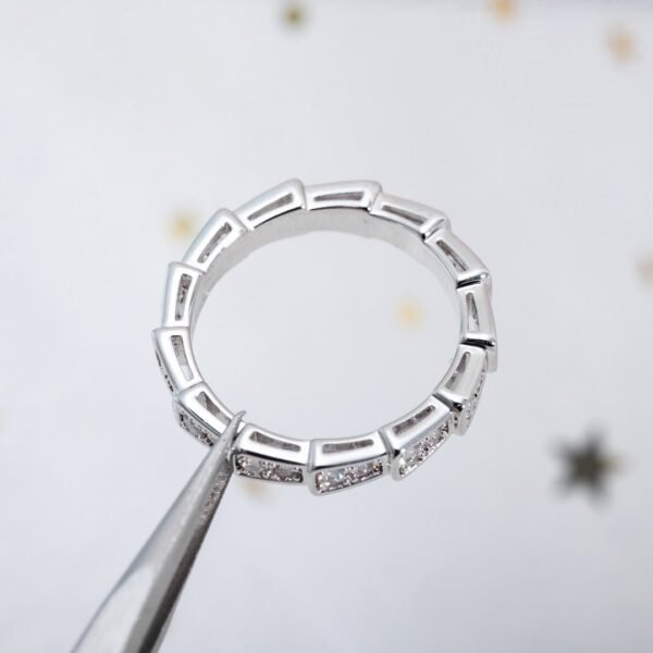 [Eternal Jewelry]SERPENTI RING SILVER DIAMOND PAVED 3MM