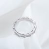 [Eternal Jewelry]SERPENTI RING SILVER DIAMOND PAVED 3MM