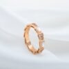 [Eternal Jewelry]SERPENTI RING PINK GOLD DIAMOND MOP 3MM