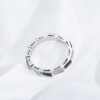 [Eternal Jewelry]SERPENTI RING SILVER  DIAMOND BLACK MOP 3MM