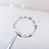 [Eternal Jewelry]SERPENTI RING SILVER  DIAMOND BLACK MOP 3MM