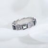 [Eternal Jewelry]SERPENTI RING SILVER DIAMOND BLACK MOP 4MM