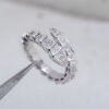 [Eternal Jewelry]SERPENTI RING SILVER DIAMOND PAVED 4MM