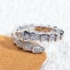 [Eternal Jewelry]SERPENTI RING SILVER DIAMOND PAVED 4MM