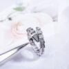 [Eternal Jewelry]SERPENTI RING SILVER DIAMOND PAVED 4MM