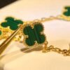 [Eternal Jewelry]CLOVER 5 MOTIFS MALACHITE BRACELET