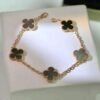 [Eternal Jewelry]CLOVER 5 MOTIF GRAY MOP  BRACELET