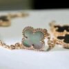 [Eternal Jewelry]CLOVER 5 MOTIF GRAY MOP  BRACELET