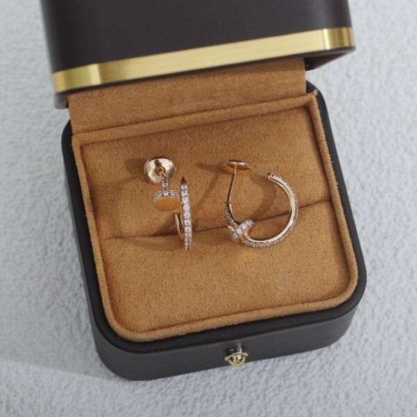 [Eternal Jewelry]JUSTE EARRINGS 12.75MM PINK GOLD DIAMOND