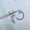 [Eternal Jewelry]JUSTE EARRINGS 12.75MM SILVER DIAMOND