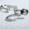 [Eternal Jewelry]JUSTE EARRINGS 12.75MM SILVER DIAMOND
