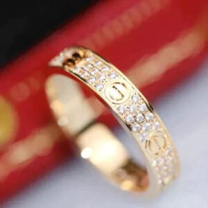 [Eternal Jewelry]LOVE RING 3.6MM DIAMOND PAVED
