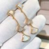 [Eternal Jewelry]DREAM EARRINGS 3 MOTIFS DIAMOND MOP PINK GOLD