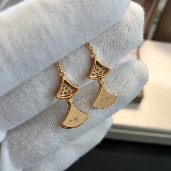 [Eternal Jewelry]DREAM EARRINGS 3 MOTIFS DIAMOND MOP PINK GOLD