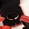 [Eternal Jewelry]PANTHERE ROSE GOLD DIAMOND OPEN BRACELET