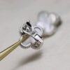 [Eternal Jewelry]CLOVER MEDIUM 1 MOTIFS  WHITE MOP EARRINGS SILVER