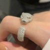 [Eternal Jewelry]PANTHERE 5.5MM ALL DIAMOND RING