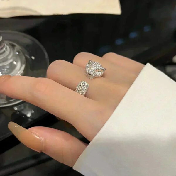[Eternal Jewelry]PANTHERE 5.5MM ALL DIAMOND RING