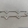 [Eternal Jewelry]CLOVER 5 MOTIFS  DIAMOND BRACELET SILVER