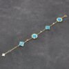 [Eternal Jewelry]STAR AND SUN TURQUOISE 4 MOTIFS 3 DIAMONDS