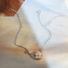 [Eternal Jewelry]SUN MOTIF PINK MOP SILVER BRACELET