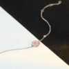 [Eternal Jewelry]SUN MOTIF PINK MOP SILVER BRACELET