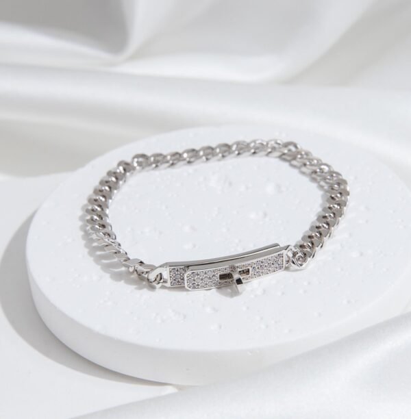 [Eternal Jewelry]KELLY CHAIN SILVER DIAMOND BRACELET