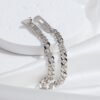 [Eternal Jewelry]KELLY CHAIN SILVER DIAMOND BRACELET