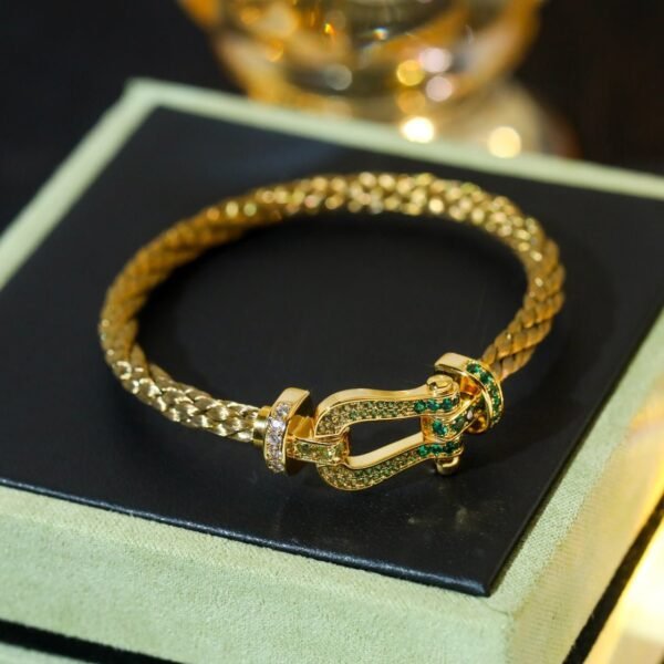 [Eternal Jewelry]FORCE 10 GOLD GREEN DIAMOND PAVED