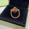 [Eternal Jewelry]CLOVER RIVERSIBLE PINK GOLD RING
